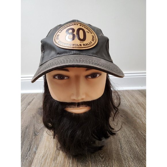 Sturgis 2020 Motorcycle Rally 80th Baseball Cap Waxed Canvas Strap Biker Moto - Picture 5 of 10